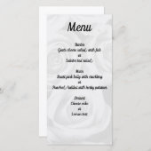 Persoonlijke Simple Minimal Wedding Menu Kaart (Voorkant / Achterkant)