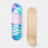 Persoonlijke Skateboard Name Holographic Wave (Voorkant)