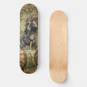 Persoonlijke SKELETON PIRATE HERO Skateboard (Voorkant)