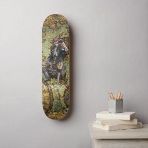 Persoonlijke SKELETON PIRATE HERO Skateboard