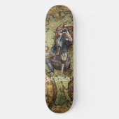 Persoonlijke SKELETON PIRATE HERO Skateboard (Voorkant)