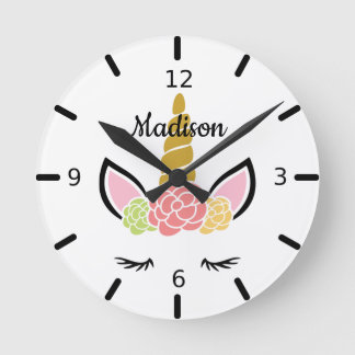 Persoonlijke slaapkamer ronde klok