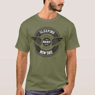 Persoonlijke SLEEPING Nieuwe vader T-shirt