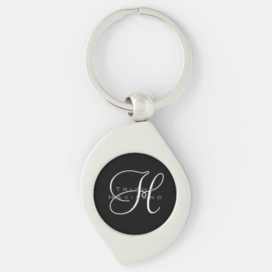 Persoonlijke Sleutelhanger met monogram (Voorkant)