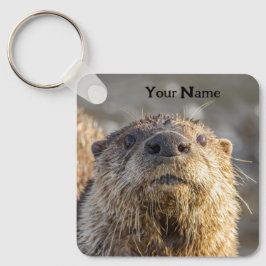 Persoonlijke Sleutelhanger met Rivierotter - Voeg