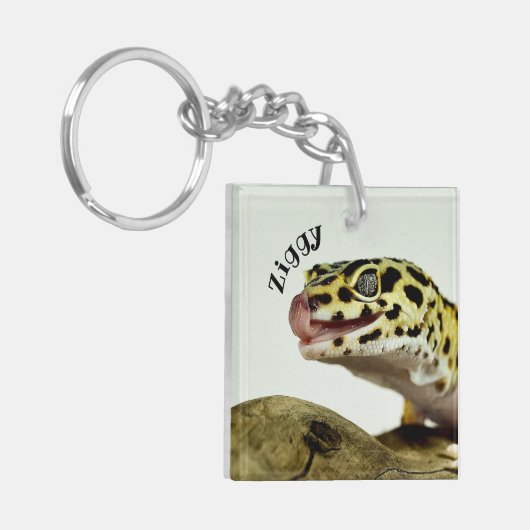 Persoonlijke Sleutelhanger van Leopard Gecko (Voorkant Links)