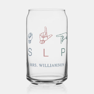 Persoonlijke SLP-sprekerspektoloog appreciatie Blikvorm Glas