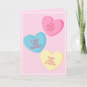 Persoonlijke snoephartjes Valentijnsdag kaart