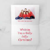 Persoonlijke Snowman-kerstkaart Bedankkaart (Binnen)