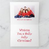 Persoonlijke  Snowman-kerstkaart Kaart (Binnen)