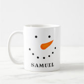 Persoonlijke Snowman Koffiemok (Links)