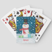 Persoonlijke Snowman Pokerkaarten (Achterkant)
