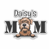 Persoonlijke Soft Coated Wheaten Terrier Moeder Sticker (Voorkant)