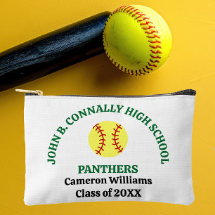 Persoonlijke Softbalspeler op Groene Middelbare Sc Etui