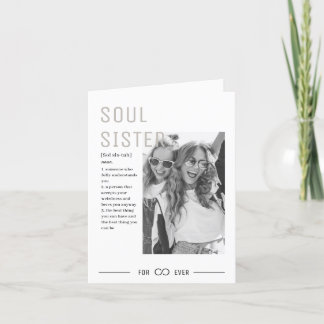 Persoonlijke Soul Sister Definition Verjaardag Kaa Feestdagen Kaart