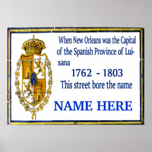 Persoonlijke Spaanse Art Wall Poster