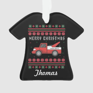 Persoonlijke speelgoedwagen Ugly met kerstkeuken Ornament