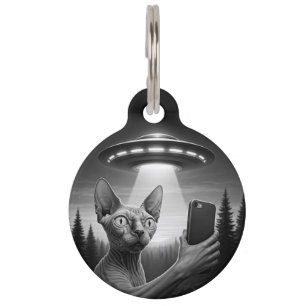 Persoonlijke Sphynx Kat Grappige Verloren Huisdier Huisdierpenning