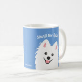Persoonlijke spitz Dog, Samoyed, Eskimo Puppy Mok (Voorkant rechts)