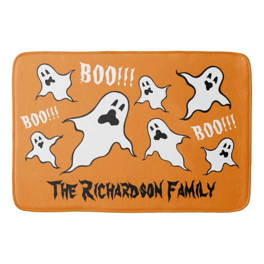 Persoonlijke spoky Halloween Ghosts Bath Mat (Voorkant)
