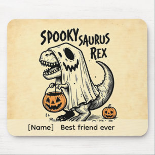 Persoonlijke Spooky Saurus Rex Halloween Muismat