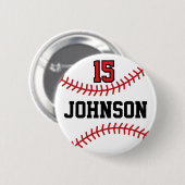 Persoonlijke sport Baseball / Softball Button (Voorkant /achterkant)