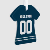 Persoonlijke sport Jersey Style Ornament (voorkant)
