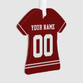 Persoonlijke sport Jersey Style Ornament (voorkant)