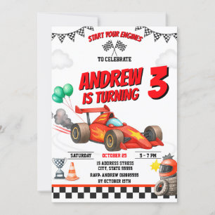 Persoonlijke Sport jongen Race Auto Verjaardag Uit Kaart