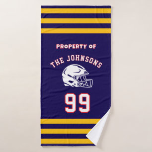 Persoonlijke sporthanddoek Aangepaste voetballer Badhanddoek