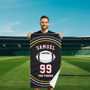 Persoonlijke sporthanddoek Aangepaste voetballer Handdoek