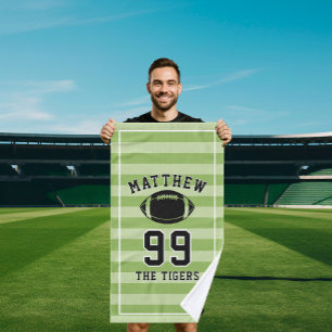 Persoonlijke sporthanddoek Aangepaste voetballer Handdoek