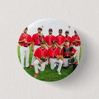 Persoonlijke sportteamfoto ronde button 3,2 cm
