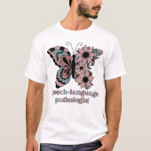 Persoonlijke spraakpatholoog Butterfly T-shirt (Voorkant)