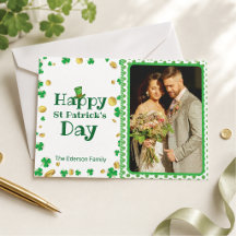 Persoonlijke St. Patrick's Day Fotokaart  