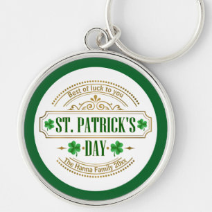 Persoonlijke St. Patrick's Day I Geluk van de Iere Sleutelhanger