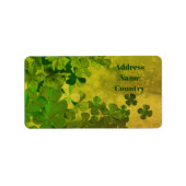Persoonlijke St. Patrick's Day Shamrock Etiket (Voorkant)