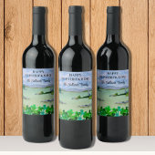 Persoonlijke St Patrick's Day Wijn Etiket