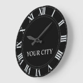 Persoonlijke stadsklok (donker) grote klok (Hoek)