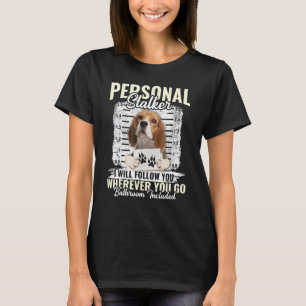 Persoonlijke Stalker Beagle Hond Ik Volg Je Waarhe T-shirt