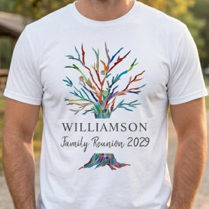 Persoonlijke stamboom familiebijeenkomst t-shirt