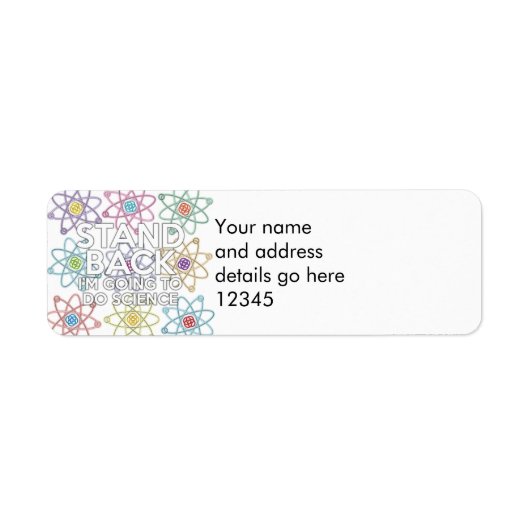 Persoonlijke STANDAARDACHTIGHEID Etiket (Voorkant)