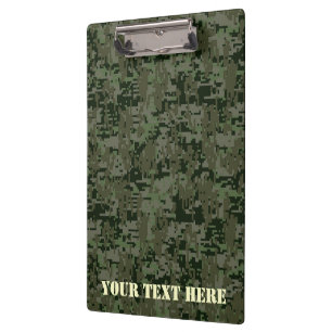 Persoonlijke Star Stencil  Digital Camo Klembord