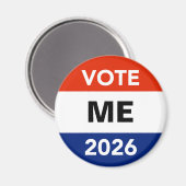 Persoonlijke Stem 2026 Tussenverkiezingscampagne Magneet (Voorkant / Achterkant)