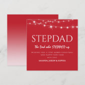 Persoonlijke Stepdad Kerstkaart (Voorkant / Achterkant)