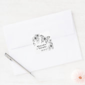 Persoonlijke sticker cadeautjes vlindertuin (Envelop)