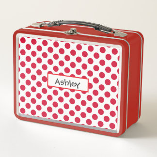 Persoonlijke Stippen Metaal Lunchbox