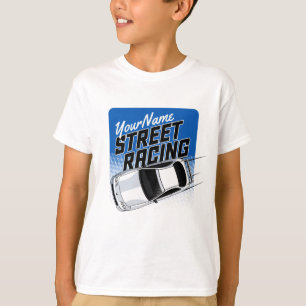 Persoonlijke straatrace raceauto motorsport t-shirt