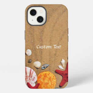 Persoonlijke strand schelpen rode zeester iPhone 13 hoesje