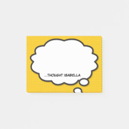 Persoonlijke stripboek pret spreekballon post-it® notes